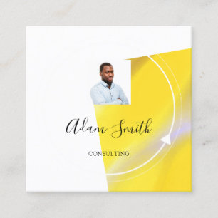 QRCode Logo Custom Photo Consulting Studio Vierkante Visitekaartje