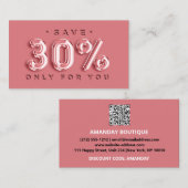QRCODE VAN HET TUSSENVOEGSEL 30%OFF de Code van de Visitekaartje (Voorkant / Achterkant)