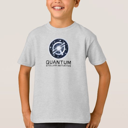 QSI Primary Logo - Zwarte Tekst - Kinder T-shirt (Voorkant)