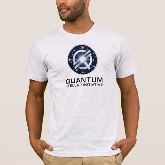 QSI Primary Logo - Zwarte Tekst - Mannen T-shirt (Voorkant)