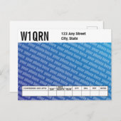 QSL Kaart Voeg je eigen foto toe (Voorkant / Achterkant)