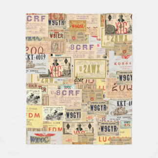 QSL-kaartbank Fleece Deken