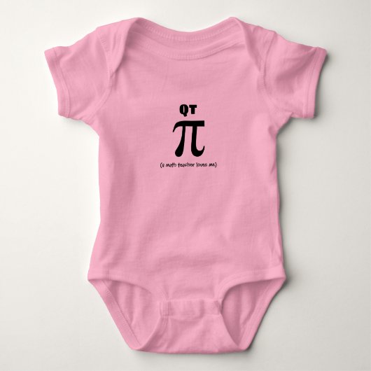 QT pi ... jersey onsie Romper (Voorkant)