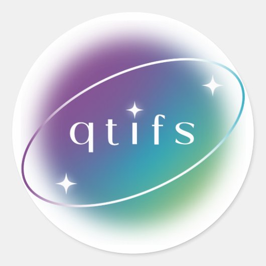 QTIFS-stickers Ronde Sticker (Voorkant)