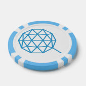 QTUM Cryptocurrency Clay Poker Chip (Enkel)