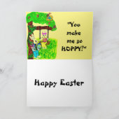QU'A DIT LA carte EASTER BUNNY (Intérieur)