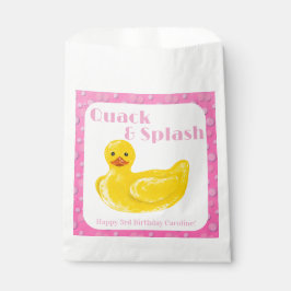 Quack and Splash Eend 3e Verjaardagsuitnodiging Bedankzakje