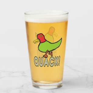 Quack Duck Quacking Glas