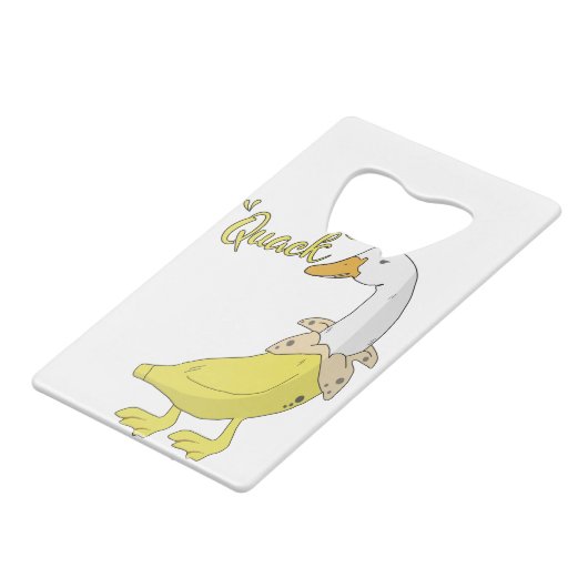 Quack Funny Banana Canard étrange Illustration cad (Dos Angle)