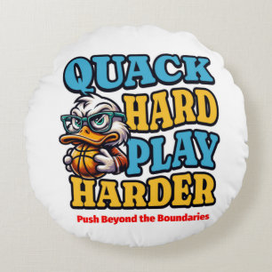 "Quack Hard, Play Harder Coussin