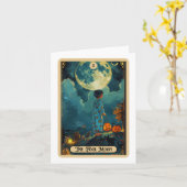 Quack ik bedoel Boo Duck Trick or treat Spooky Hal Kaart (Gele Bloem)