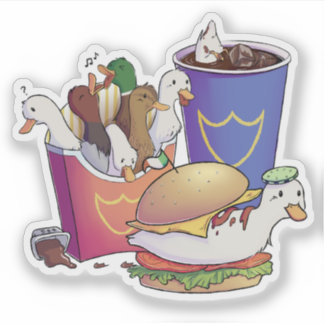 Quack-menu Sticker