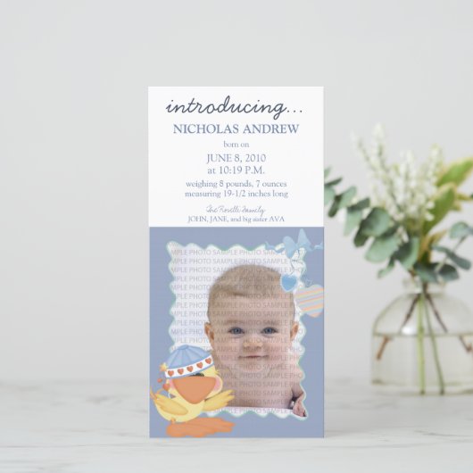 Quack Quack Baby Faire-part de naissance :: 01 (Debout devant)