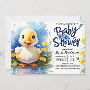 Quack-tastic Baby shower Magische uitnodiging