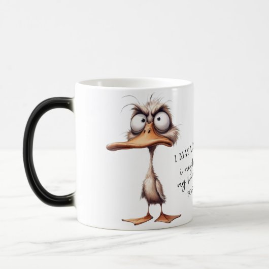 Quack-tastic Duck Coffee Mok - Sip in stijl (Links)