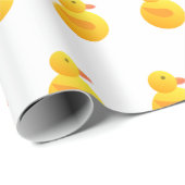 Quack & Wrap - Joli emballage cadeau de canard jau (Coin rond)
