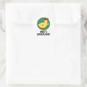 Quackalackin Funny Duck Pun Ronde Sticker (Tas)