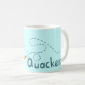 Quackers bleu clair canard mug (Devant droit)