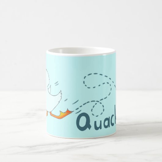 Quackers bleu clair canard mug (Centre)