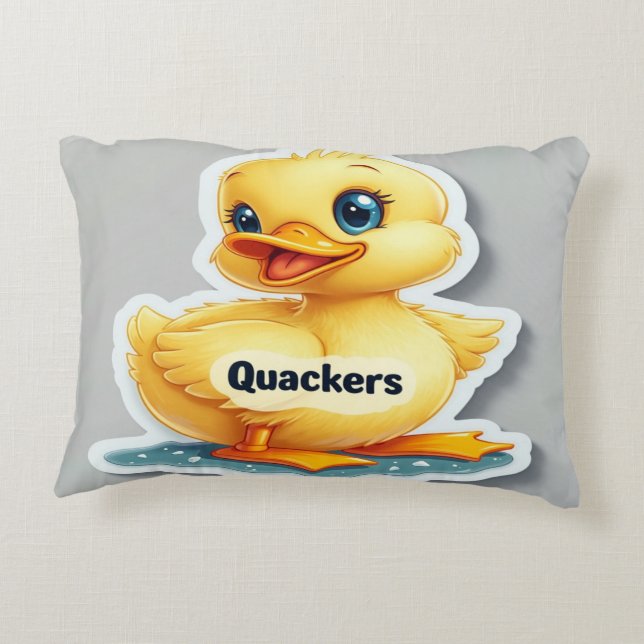 Quackers Drôle - Joueur et Coussin de canard humor (Dos)