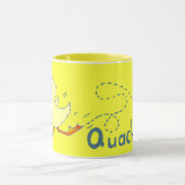 Quackers jaune vif canard mug (Centre)