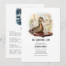 Quacktail Club Voorbereidende Wilde Eend Meer Brui