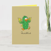 Quacktus - Duck Cactus Pun Carte de voeux (Devant)
