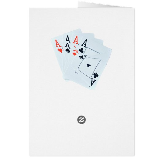Quad Aces,  Birthday Card (Dos)