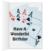 Quad Aces, Birthday Kaart (Binnen (Rechts))