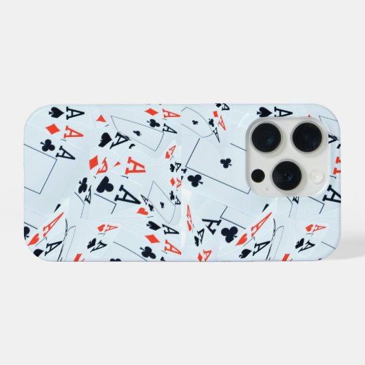 Quad Aces Poker Cards Pattern, (Verso Horizontal)