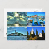Quad afbeelding van Rovinj Briefkaart (Voorkant / Achterkant)