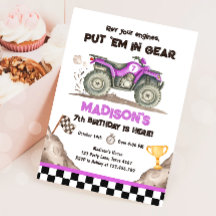 Quad ATV Onverharde Weg Off Road Racen Meisje Verj