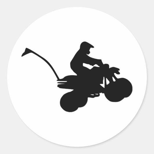 Quad - ATV Ronde Sticker (Voorkant)