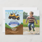 Quad Bike Anniversaire Invitation équitation Mud F (Devant)