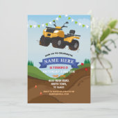 Quad Bike Anniversaire Invitation équitation Mud F (Debout devant)