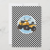 Quad Bike Anniversaire Invitation équitation Mud F (Dos)