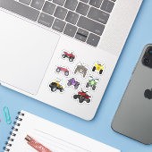 Quad Bike Stickers (Laptop met iPhone)