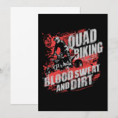 Quad Biking Blood Sweat and Dirt Kaart (Voorkant / Achterkant)