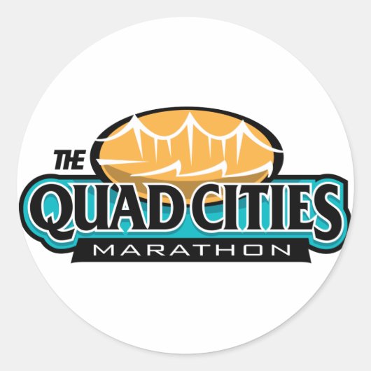 Quad Cities Marathon Ronde Sticker (Voorkant)