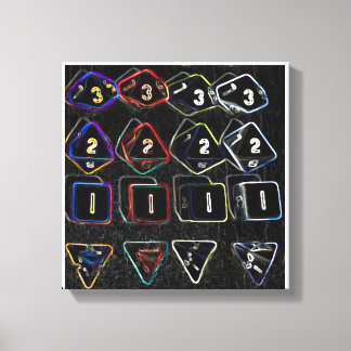 Quad Dice Canvas Afdruk