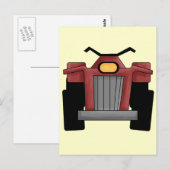 Quad Runner Bike Briefkaart (Voorkant / Achterkant)