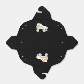 quad-schaats regenboog bedankdoosjes (Uitgevouwen)