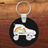 quad-schaats regenboog sleutelhanger (Voorkant)