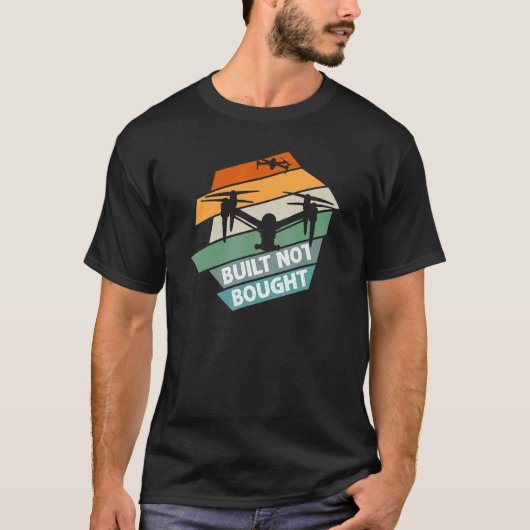 Quadcopter FPV-drone Pilot RC Pilot Drone Builder T-shirt (Voorkant)