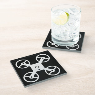 Quadcopter logo onderzetter cadeau voor drone pilo