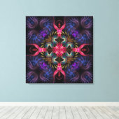 Quadra Angels Fractal Geometry Wrapped Canvas (Insitu (Houten vloer))