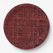 Quadrados pequenos vermel hos sobrepostos empapado papieren bordje (Voorkant)