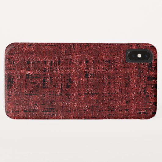 Quadrados pequenos vermel sobreposto encharcados Case-Mate iPhone case (Achterkant (horizontaal))