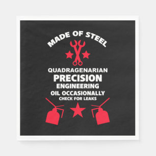 Quadragenarische verjaardag servet