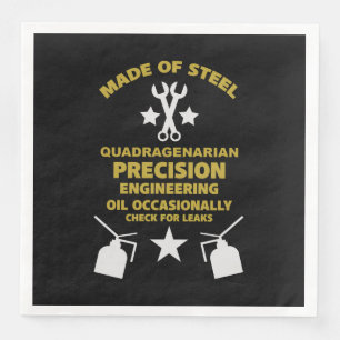 Quadragenarische verjaardag servet